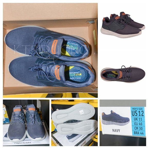 Skechers Other - SALE !! size 12 NAVY  Skechers Men Delson